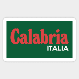 Calabria - Retro Style Italian Region Design Sticker